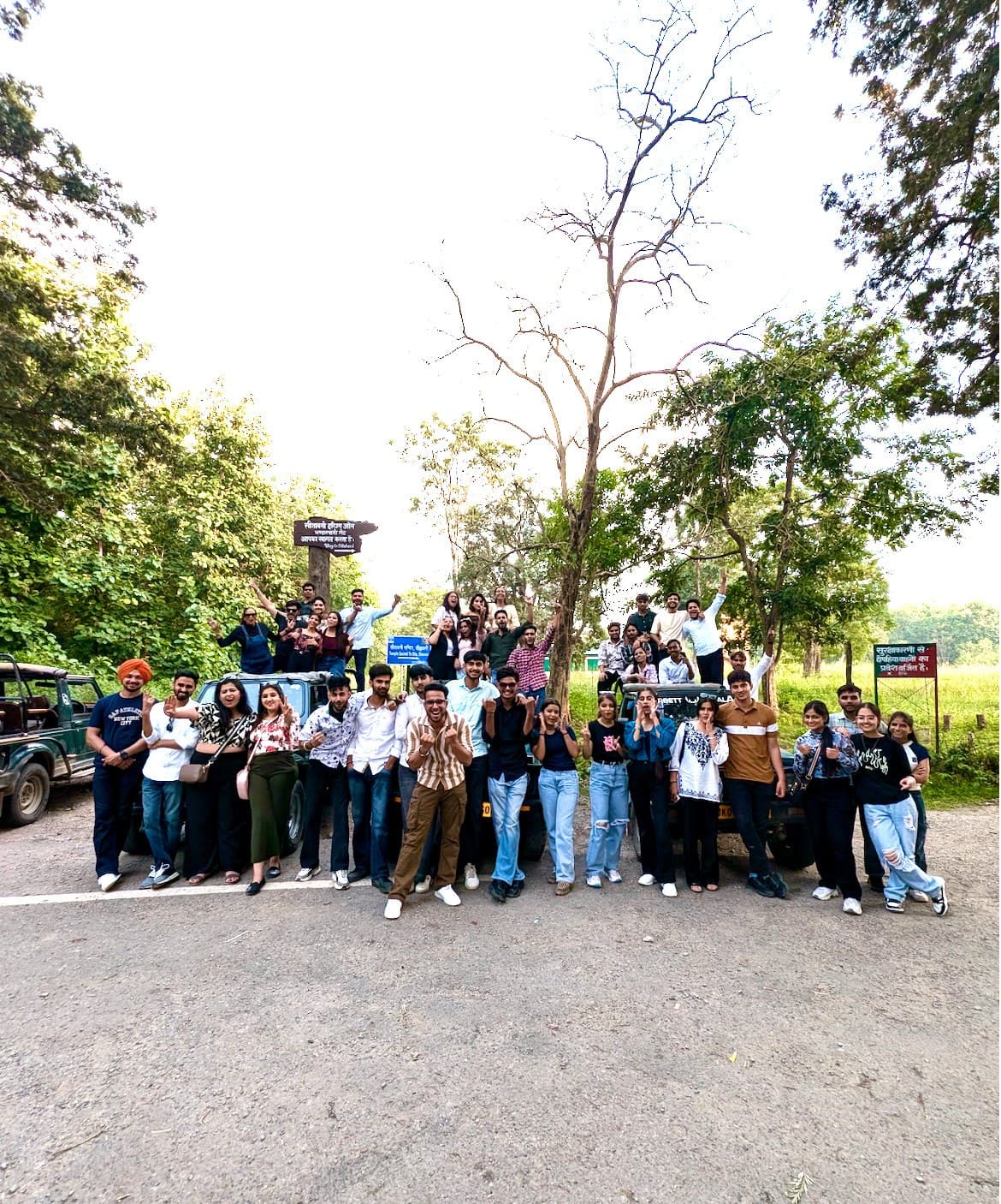 Kashti group at the Sitabani buffer zone, Corbett National Park