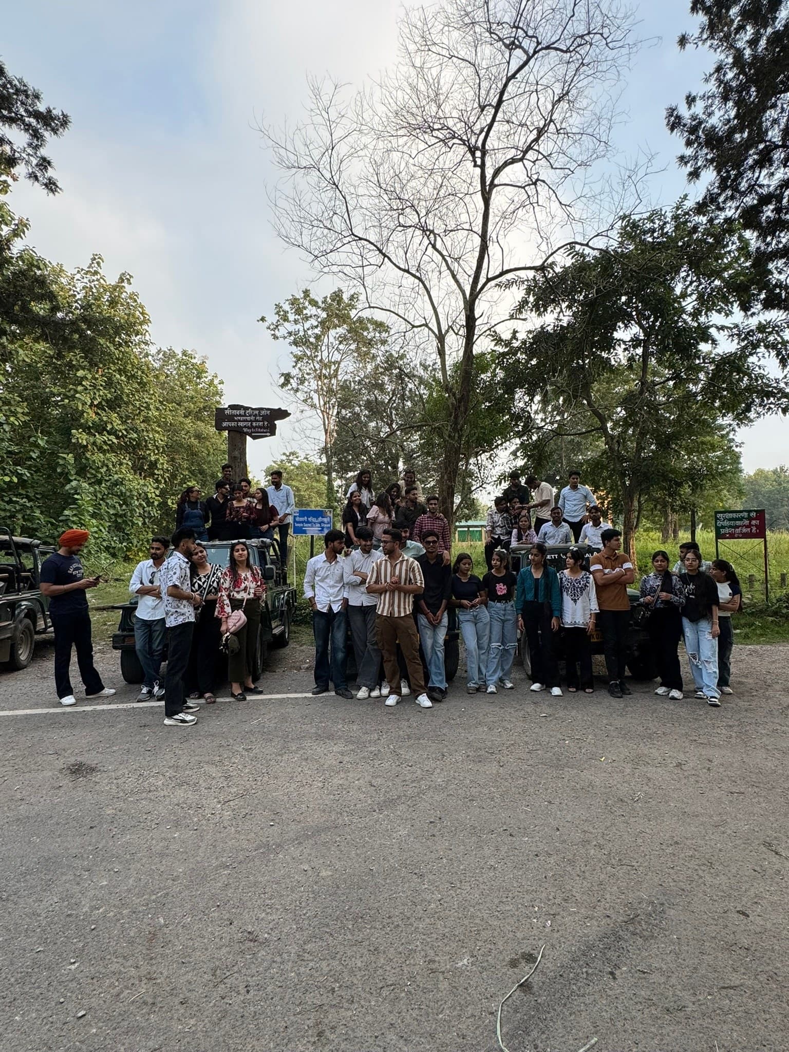 Kashti group at the Sitabani buffer zone, Corbett National Park