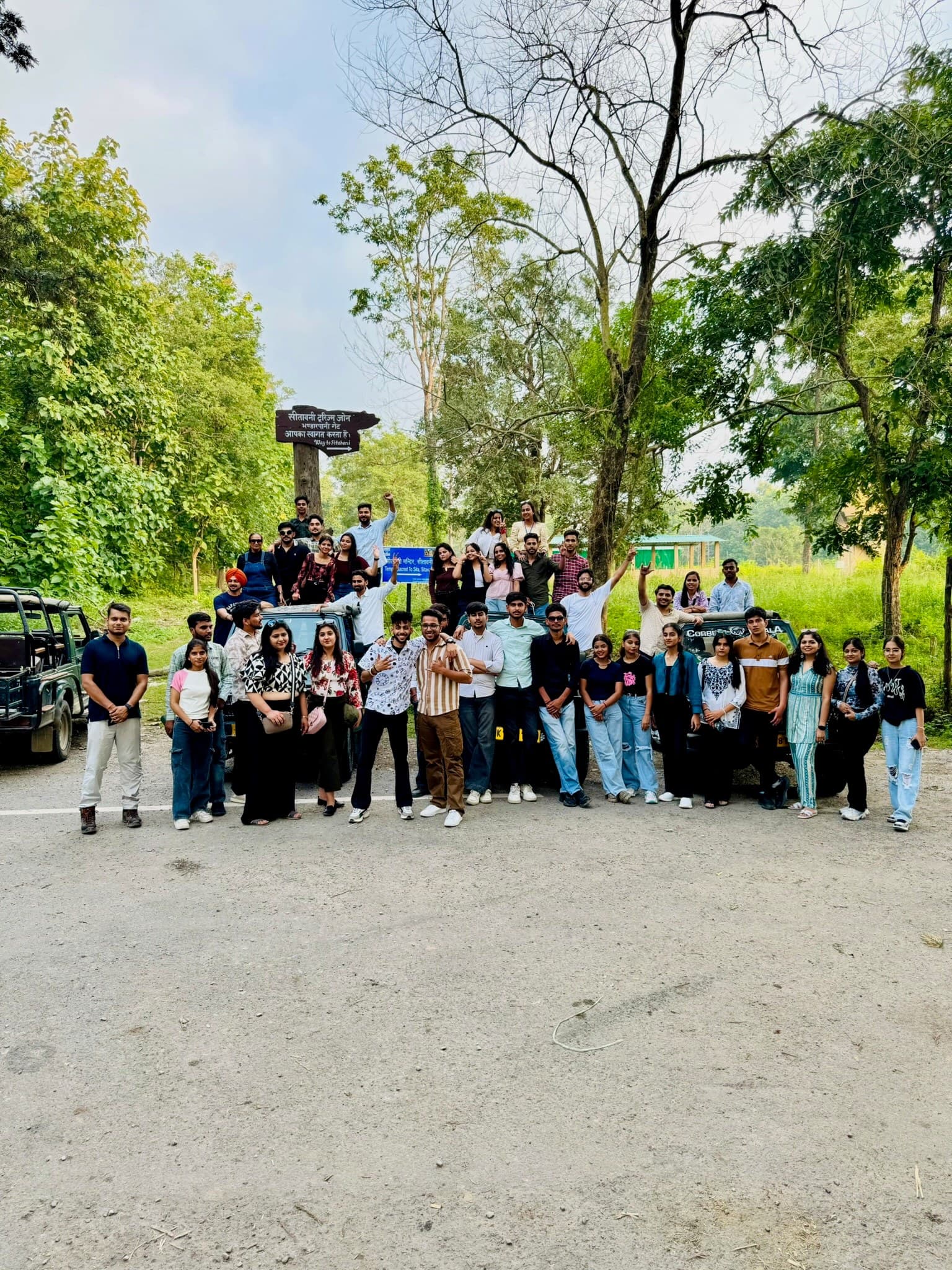 Kashti group at the Sitabani buffer zone, Corbett National Park