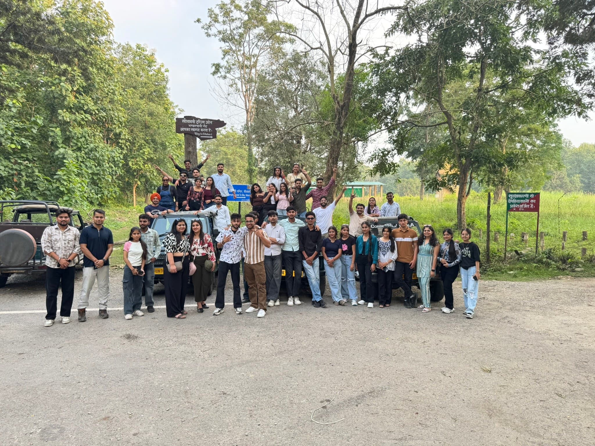 Kashti group at the Sitabani buffer zone, Corbett National Park