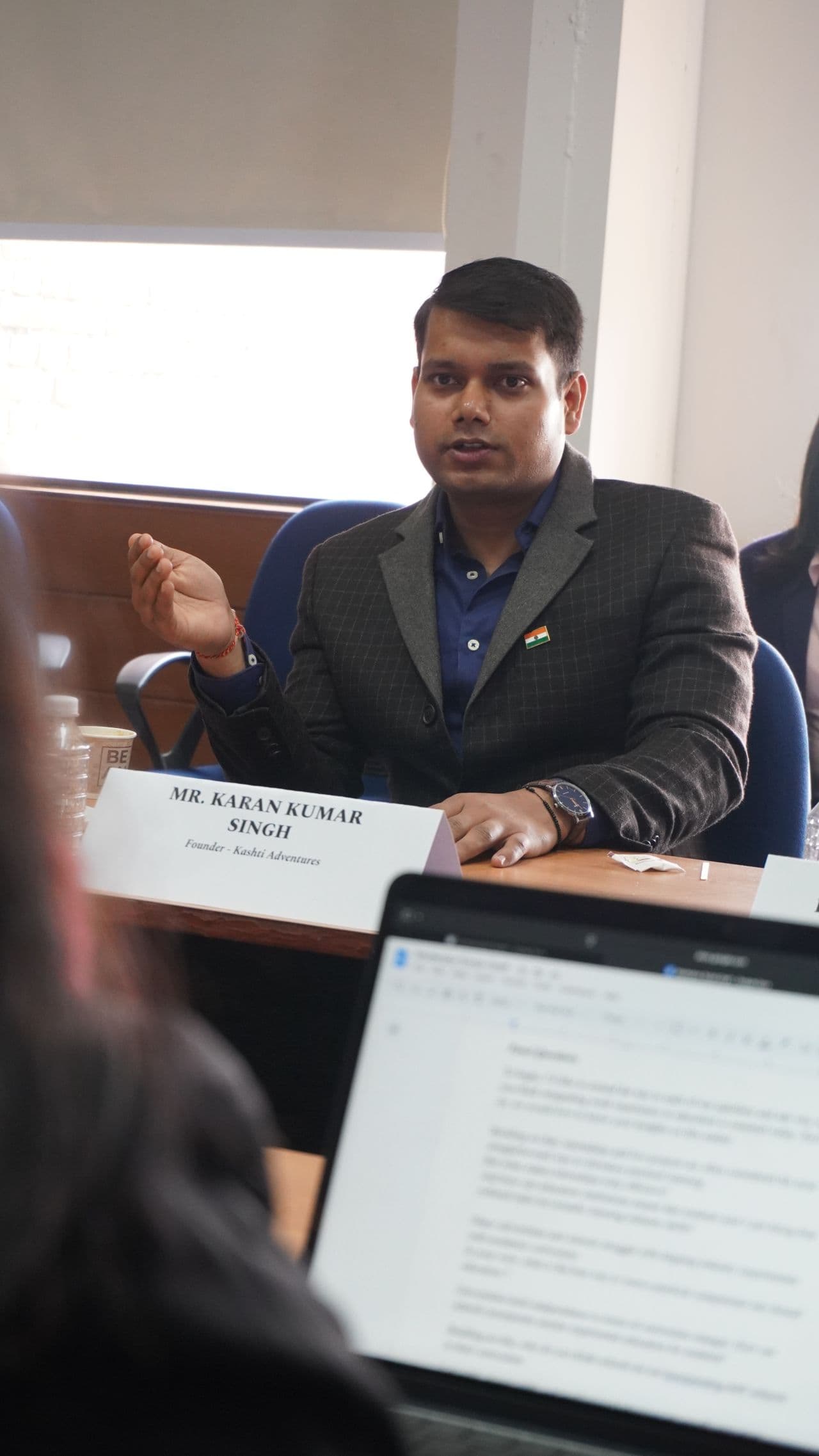A discussion session at IILM